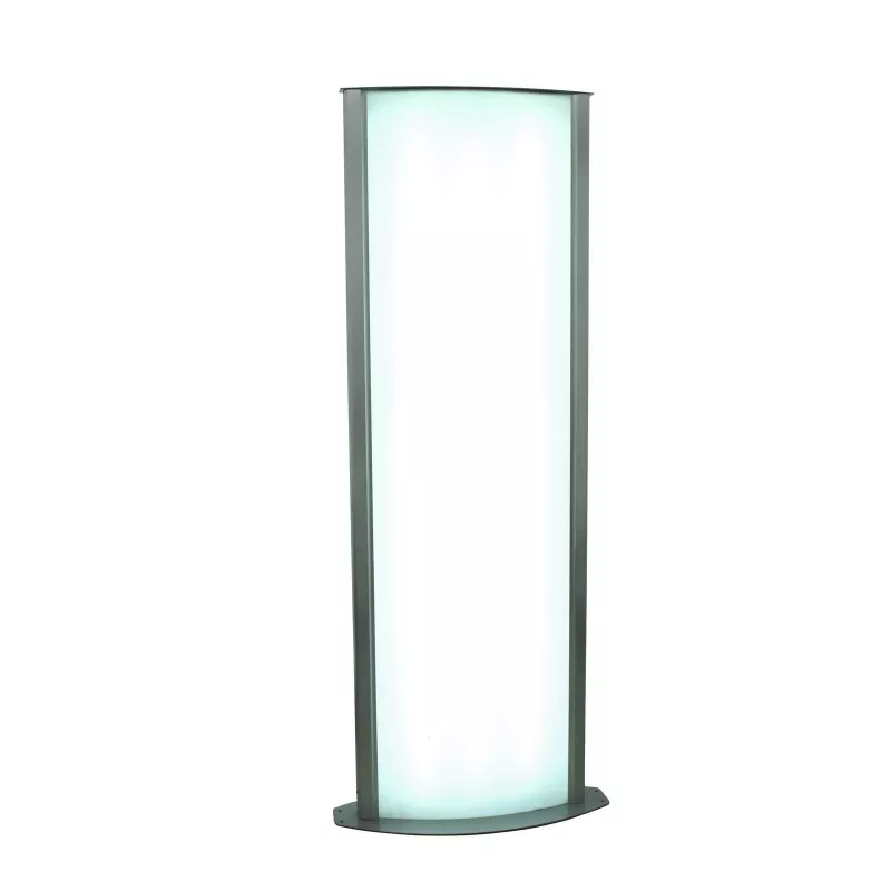 EUROPALMS Columna informativa, grande, 200x80 cm, de doble cara, plateada 83331740