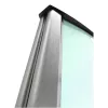 EUROPALMS Columna informativa, grande, 200x80 cm, de doble cara, plateada 83331740