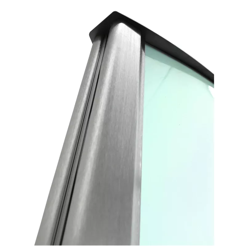 EUROPALMS Columna informativa, grande, 200x80 cm, de doble cara, plateada 83331740