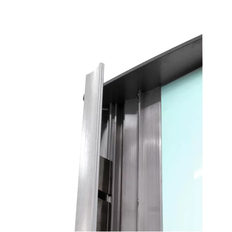 EUROPALMS Columna informativa, grande, 200x80 cm, de doble cara, plateada 83331740