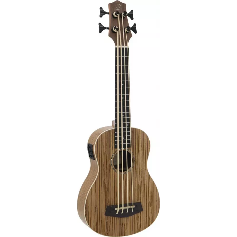 DIMAVERY UK-700 Ukelele bajo, Zebrawood 26255850