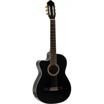 DIMAVERY CN-600L Guitarra de concierto, negra 26235009