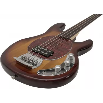 DIMAVERY MM-501 Bajo eléctrico, fretless, tobacco 26222080