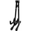 Dimavery Soporte de guitarra A-frame para guitarras acústicas, eléctricas y bajos – acero plegable con acolchado de espuma, negro 26348048