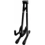 Dimavery Soporte de guitarra A-frame para guitarras acústicas, eléctricas y bajos – acero plegable con acolchado de espuma, negro 26348048