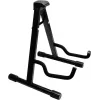 Dimavery Soporte de guitarra A-frame para guitarras acústicas, eléctricas y bajos – acero plegable con acolchado de espuma, negro 26348048