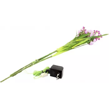EUROPALMS Arum Lily Set de 3 con LED, rosa, 85 cm 83330304