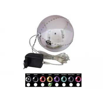 EUROPALMS Bola de nieve LED 15 cm, dorada 83501245