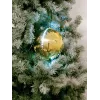 EUROPALMS Bola de nieve LED 15 cm, dorada 83501245