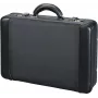 JÜSCHA ALASSIO Maletín portátil con funda de portátil extraíble, ampliable, candados de combinación, negro nailon/cuero sintético (45039)