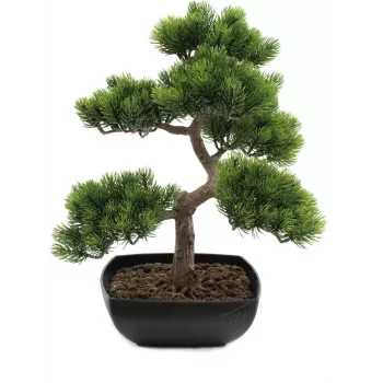 EUROPALMS Pino bonsái planta artificial, 50 cm 82600110
