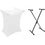 DIMAVERY Set SVT-1 soporte para teclado + funda blanco (20000381)