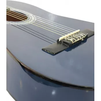 Dimavery AC-303 Guitarra clásica talla 1/2 azul 535 mm de escala para principiantes