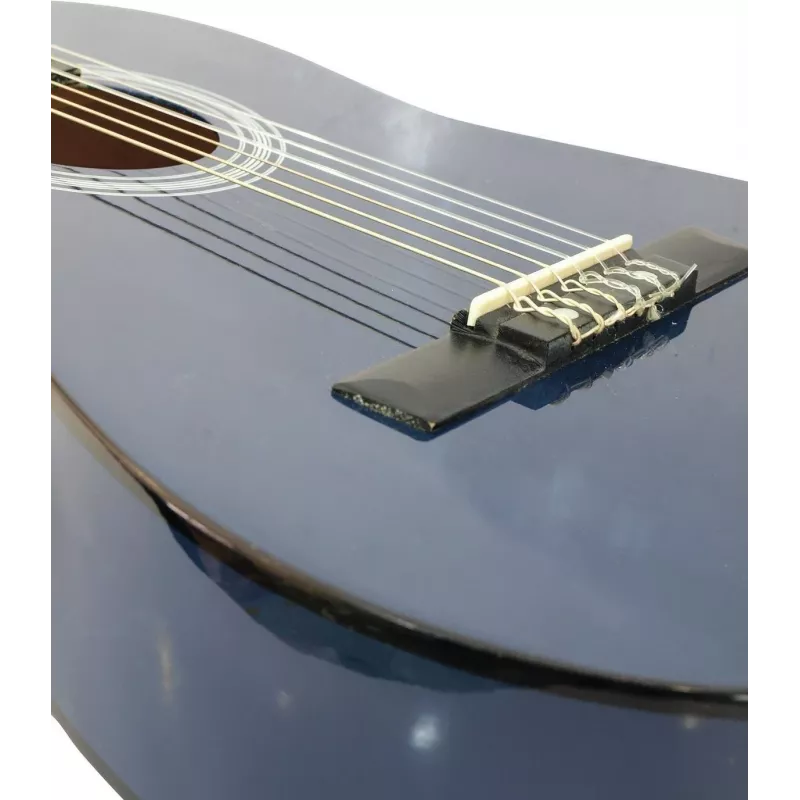 Dimavery AC-303 Guitarra clásica talla 1/2 azul 535 mm de escala para principiantes