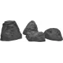 EUROPALMS Roca decorativa celta de fibra de vidrio piedra artificial 50x40x30 cm gris/marrón 83313230