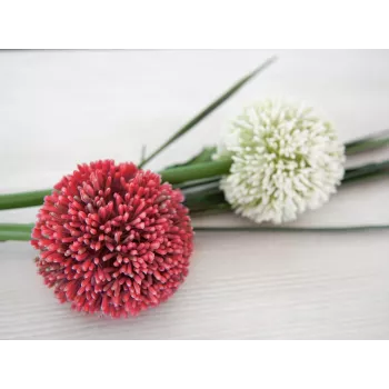 EUROPALMS Tallo de allium artificial, rojo, 55 cm 82530568