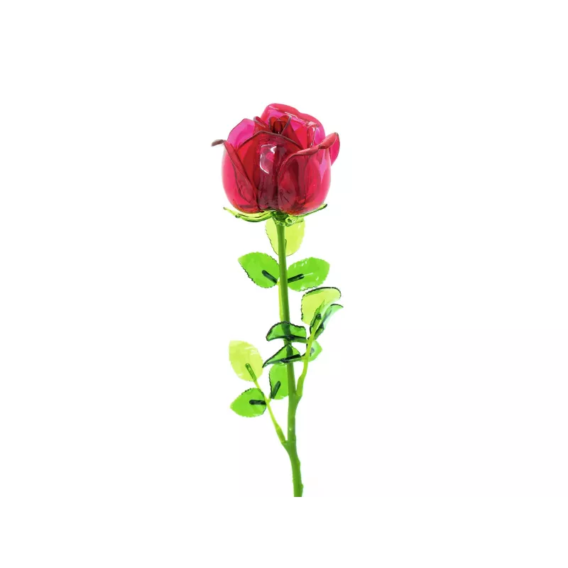 EUROPALMS Flor artificial Crystal Rose, borgoña, 81 cm 82600209