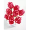 EUROPALMS Flor artificial Crystal Rose, borgoña, 81 cm 82600209