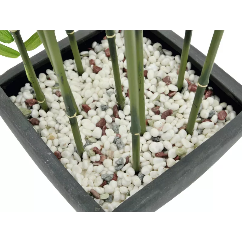 EUROPALMS Bambú artificial en cuenco decorativo, 120 cm 82509261