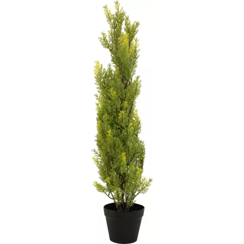 EUROPALMS Leyland-Zypresse planta artificial, 90cm, maceta negra 82606962