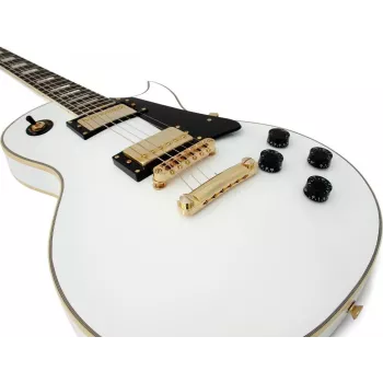 DIMAVERY LP-520 guitarra eléctrica, blanco/oro 26215160