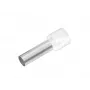 Cimco 187002 Terminal tubular parcialmente aislado, 0,5 mm², blanco, 100 uds.