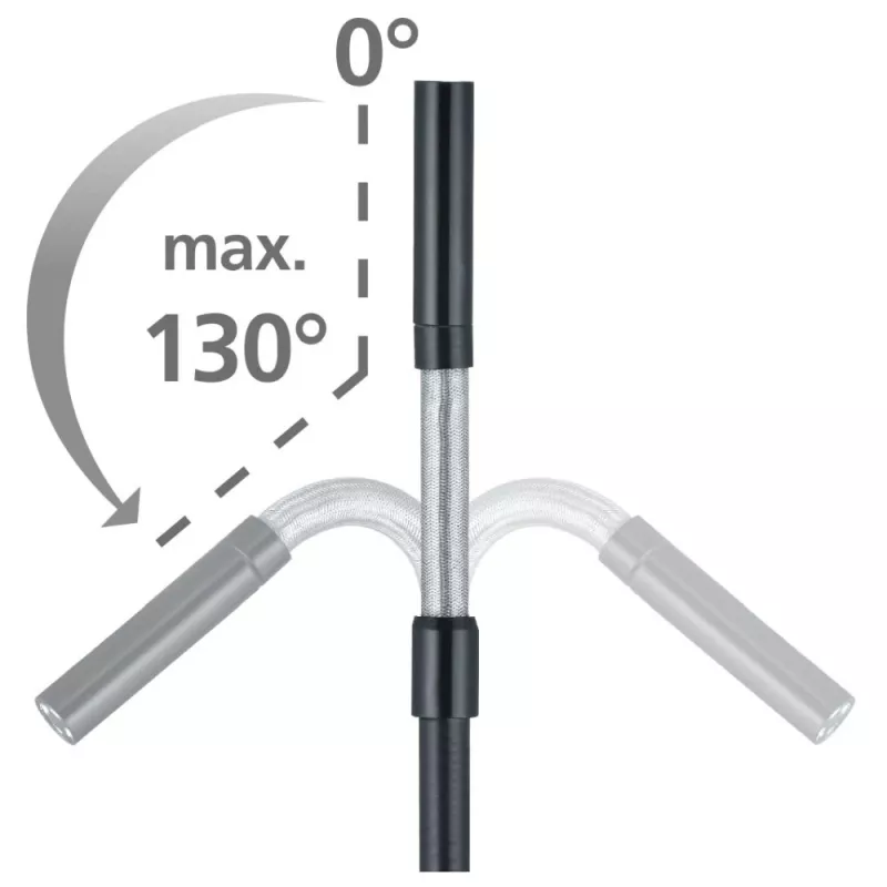 Laserliner ArcView Cámara de inspección con sonda flexible de 9 mm, 640 x 480 píxeles, campo de visión 67°, 100 cm de longitud, negro/blanco 082.214A