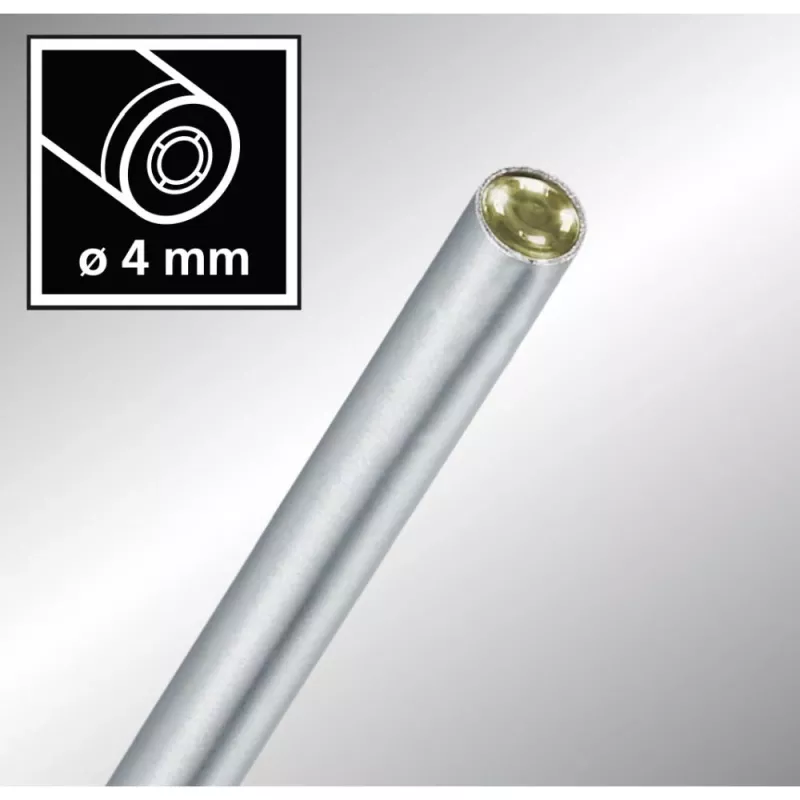 Laserliner FixView Sonda endoscópica para cámara de 4 mm de diámetro, 400 mm de longitud, iluminación LED, enfoque manual (082.209A)