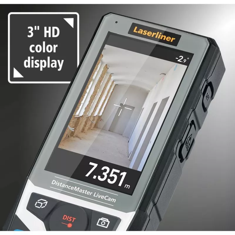 Laserliner DistanceMaster LiveCam Medidor láser de distancias 150 m 080.985A
