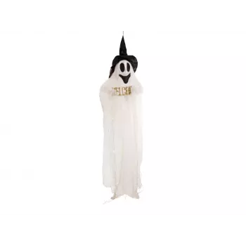 EUROPALMS Figura de fantasma sonriente de Halloween, iluminada, 215 cm 83316150