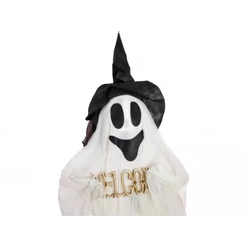 EUROPALMS Figura de fantasma sonriente de Halloween, iluminada, 215 cm 83316150