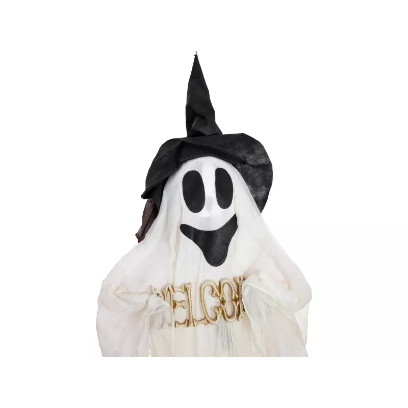EUROPALMS Figura de fantasma sonriente de Halloween, iluminada, 215 cm 83316150