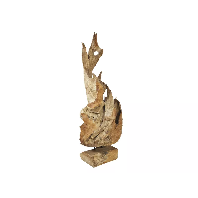 EUROPALMS Escultura de raíz de teca natural 160 cm 83200185