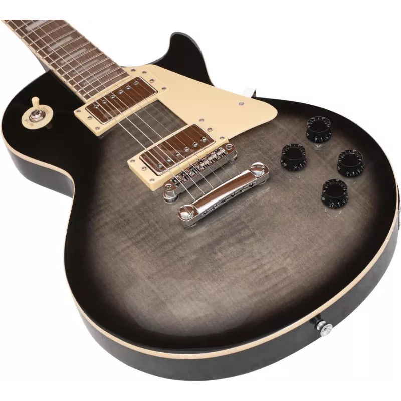 DIMAVERY LP-750 Guitarra eléctrica, Translucent Gray Blackburst 26219396