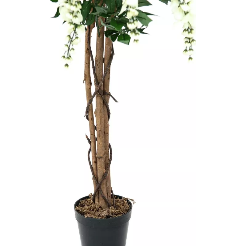 EUROPALMS Lluvia de oro planta artificial, blanca, 150 cm (82507105)