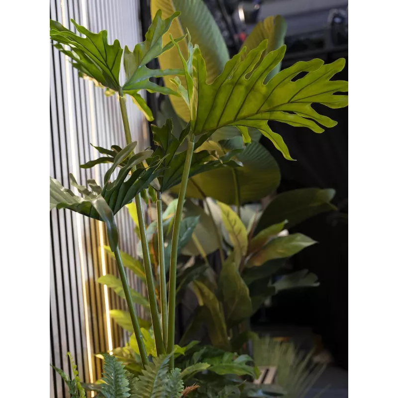 EUROPALMS Filodendro Split-Leaf planta artificial, 120 cm 82600222