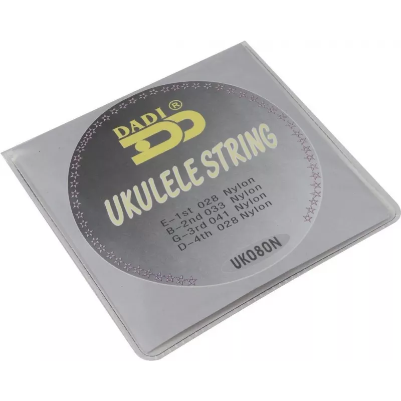 DIMAVERY Juego de cuerdas para ukelele, .028-.041, nailon, 4 cuerdas, afinación GCEA 26320084