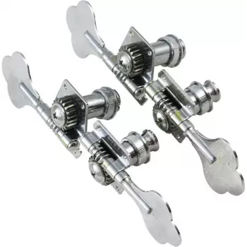 DIMAVERY Clavijeros para bajos eléctricos estilo JB (juego de 4, cromado) 26300212
