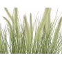 EUROPALMS Hierba decorativa artificial florecida, 70 cm, flores blancas, maceta negra 82600147