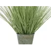 EUROPALMS Hierba decorativa artificial florecida, 70 cm, flores blancas, maceta negra 82600147