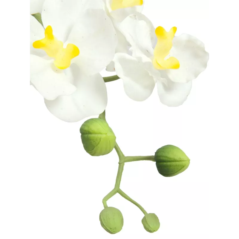EUROPALMS Arreglo de orquídeas artificiales 1, en maceta, blanco-rosa, 60 cm 82530346