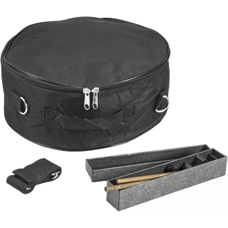 DIMAVERY TD-12 Tambor de lengüetas de acero, 12 notas, re mayor, negro 26058338