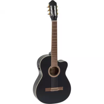 DIMAVERY CN-600E guitarra clásica, negra 26235007