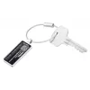 TROIKA ANONYMUS etiqueta de equipaje con solapa de protección, metal cromado, plata LTG26/MA