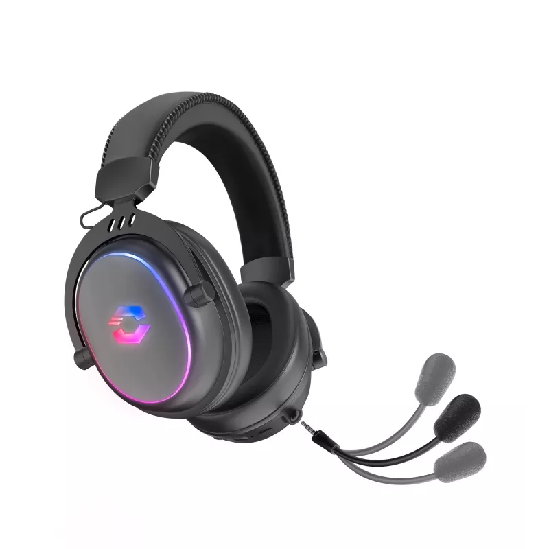 SPEEDLINK CONUX auriculares gaming estéreo inalámbricos RGB – para PC/PS5/PS4/Xbox Series X/S/Switch2/Switch/OLED/Lite, negro (SL-860101-BK)