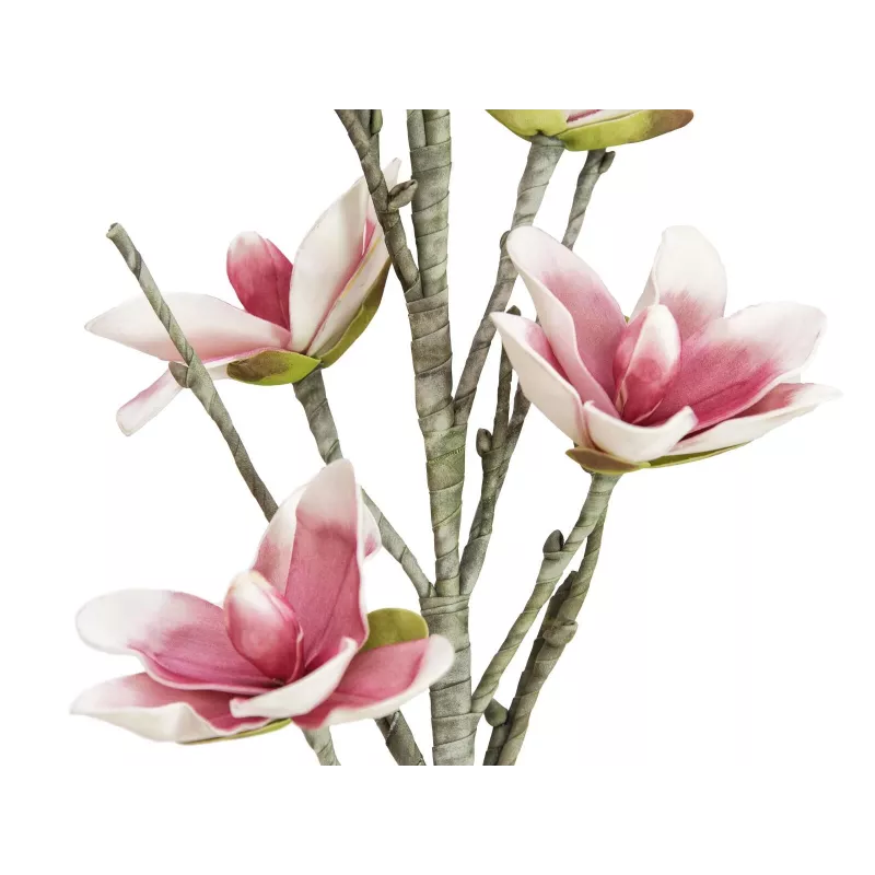 EUROPALMS rama de magnolia artificial (EVA), blanco-rosa 82530587