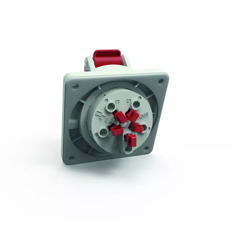 Bals 127571 base inclinada de montaje en panel, 16 A, 5 polos, 400 V, 6h