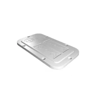 Rittal Placa de brida modular, troquelado métrico, plástico, gris claro 2561200