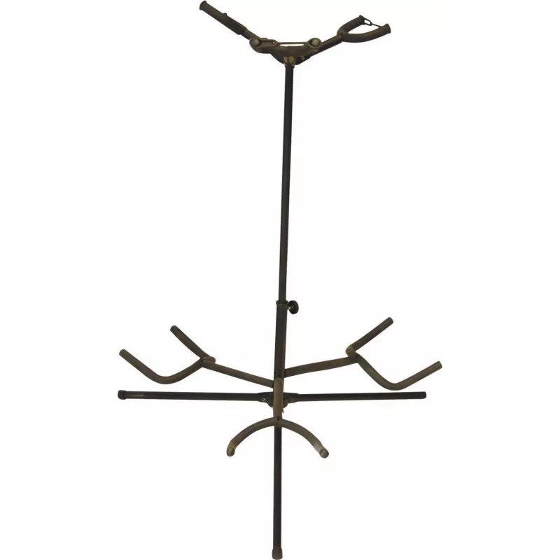 DIMAVERY Soporte para tres guitarras, negro (26348110)