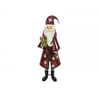 EUROPALMS Figura metálica de Papá Noel roja 150cm 83314903